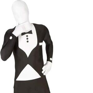 Tuxedo Costume Adult Halloween Cosplay Butler 2ND SKIN BODY SUIT Various Sizes!